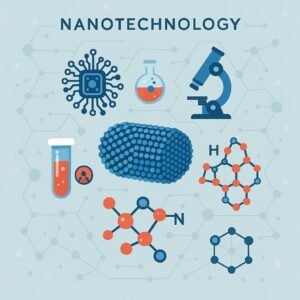 Nanotechnology involves working with materials and devices at the nanoscale, typically ranging from 1 to 100 nm in size